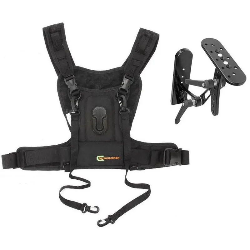 Cotton Carrier Steady Shot with Camera Harness (Black)