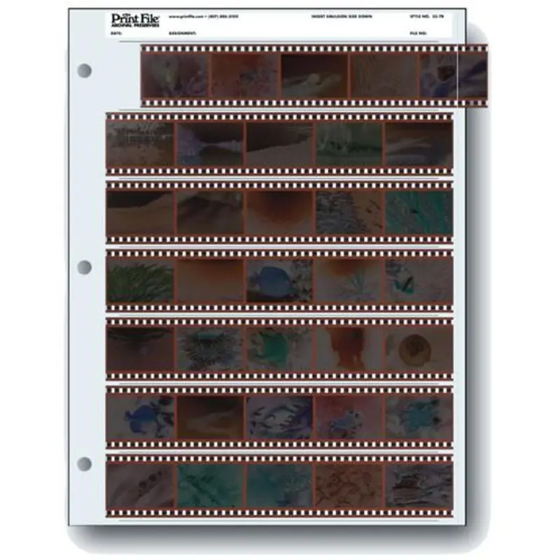 PRINT FILE 35-7B 25 Sheet Negative Sleeves