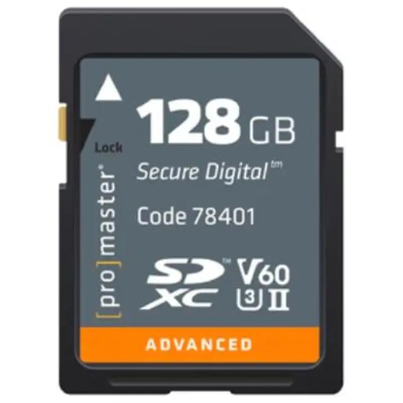 Promaster  ADVANCED SDXC 128GB UHS-II V60 Memory Card