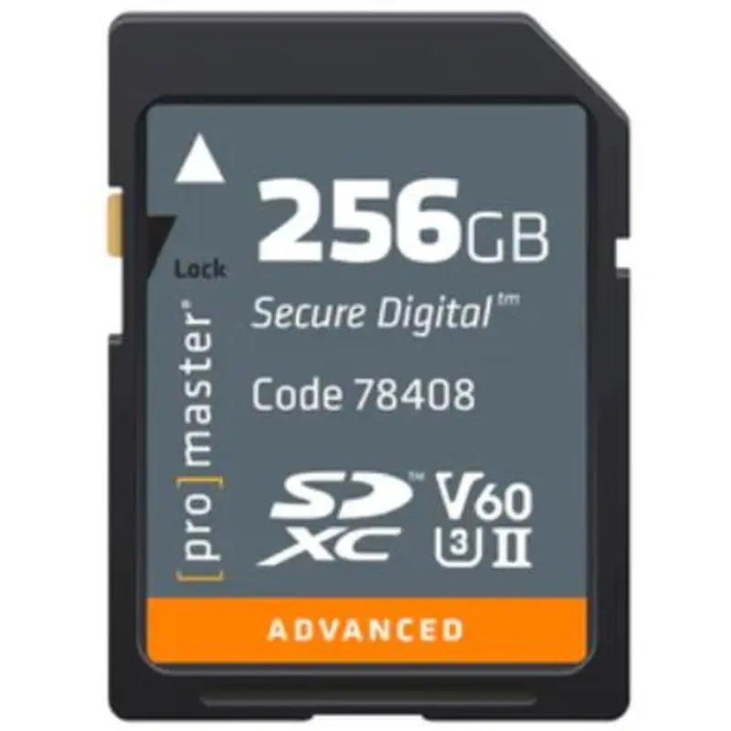Promaster ADVANCED SDXC 256GB UHS-II V60 Memory Card