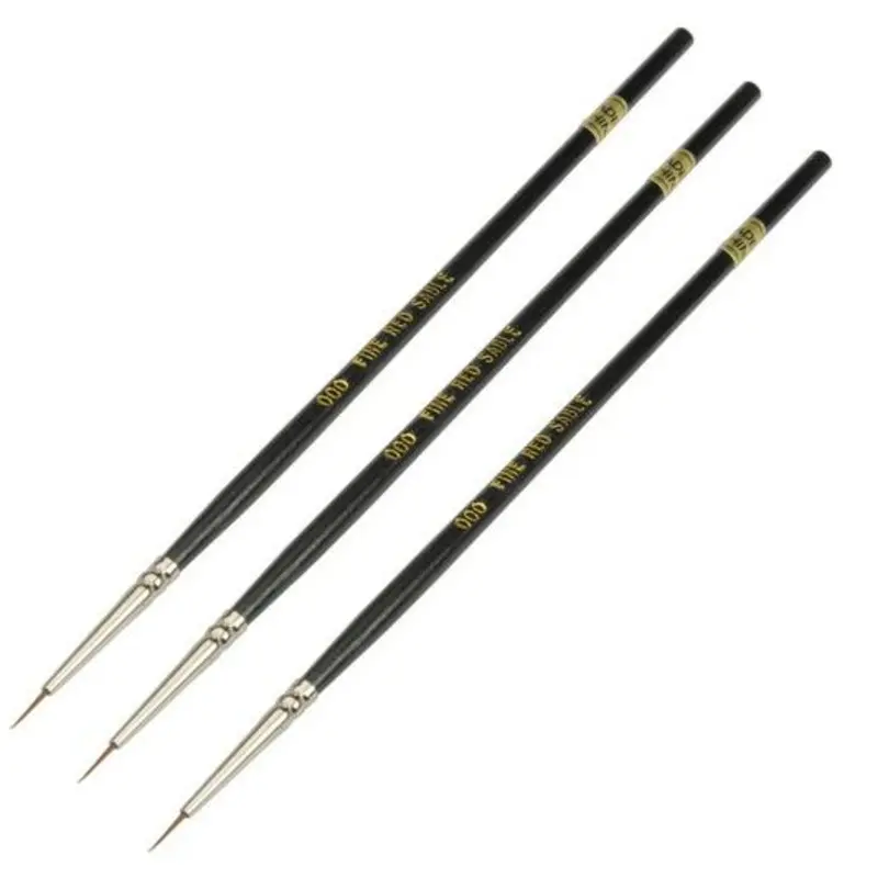 305/000 Dot Line #000 Spotting Brush (3-Pack)