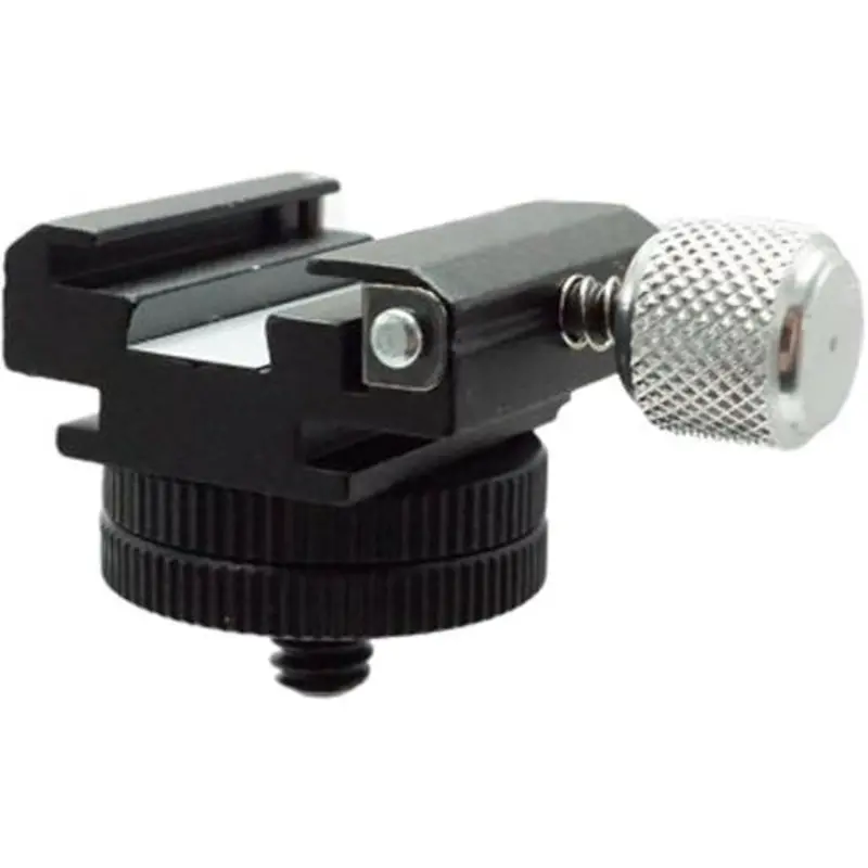 Dot Line 360 Positional Locking   Accessory Shoe with 1/4"-20 Male Mount