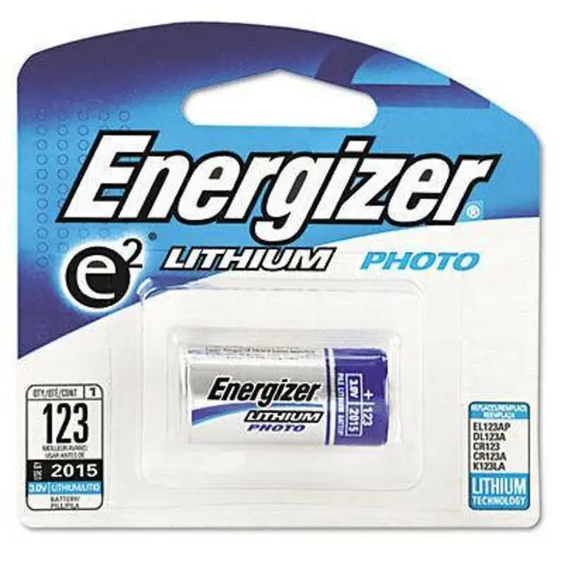 Energizer 123 Lithium Battery (3V, 1500mAh)