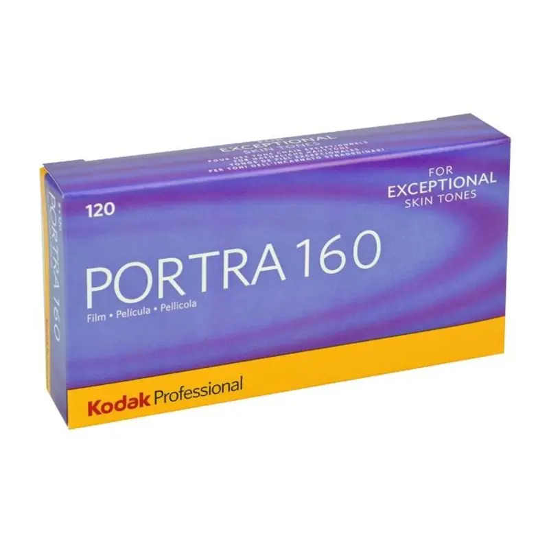Kodak Portra 160 Color Negative Film Pro Pack (120 roll film, 5 Rolls)