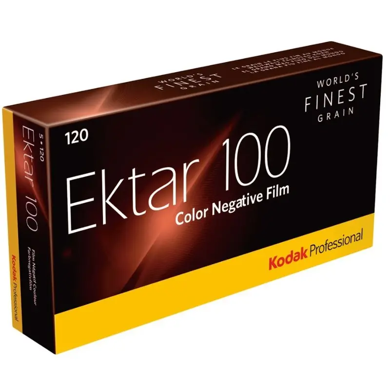 Kodak Professional Ektar 100 Color Negative Film (120 Roll Film, 5-Pack)