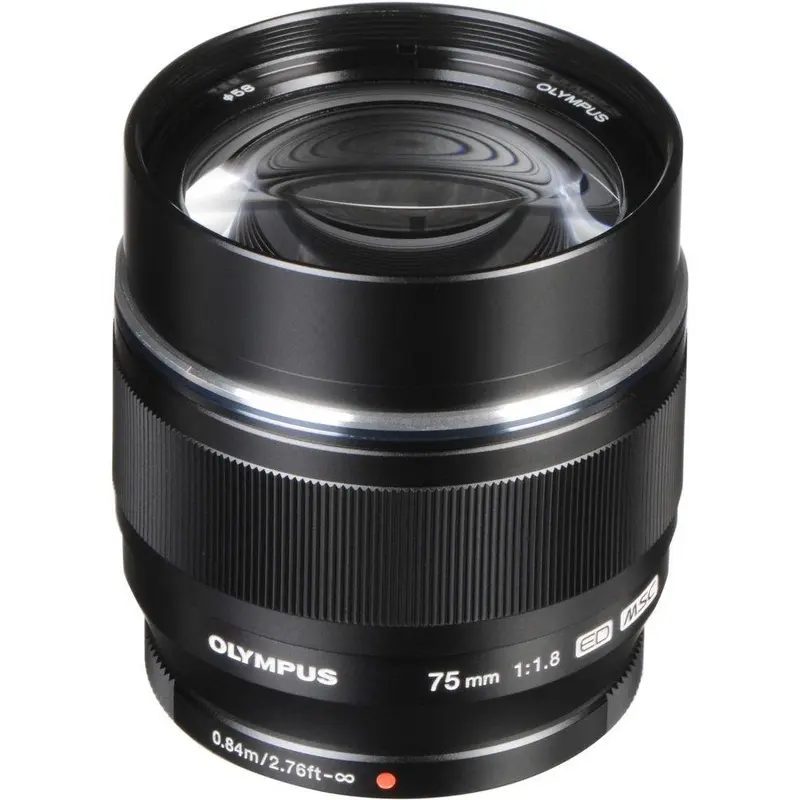 OM SYSTEM 75mm f1.8 M.Zuiko Digital ED Micro Four Thirds Lens (Black)