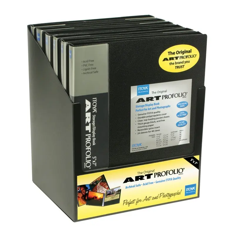 Itoya Art Profolio Original Storage/Display Book (5 x 7", 24 Two-Sided Pages)   IA-12-5