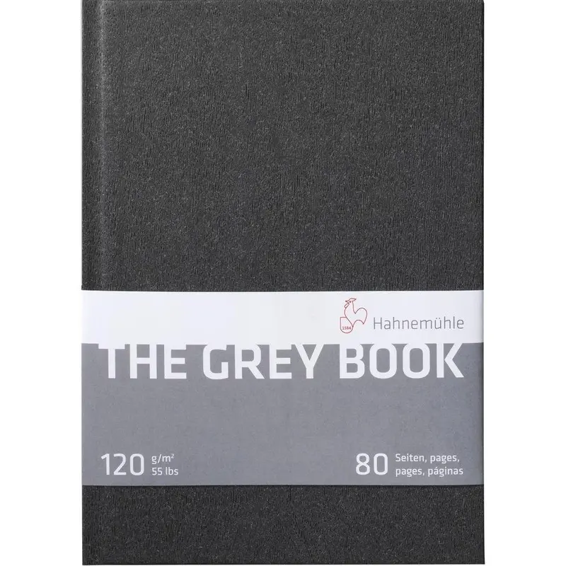 Hahnemhle The Gray Book (A5 Size, Anthracite, 40 Sheets)