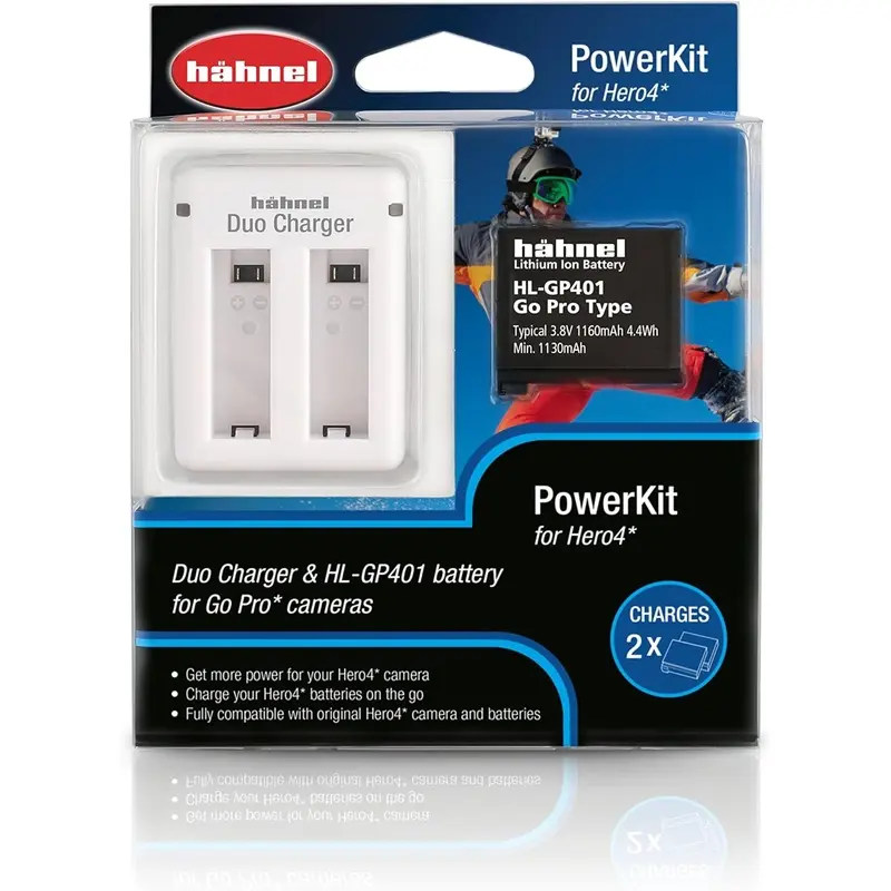 Hahnel Duo Charger and Battery Combo for GoPro Hero4
