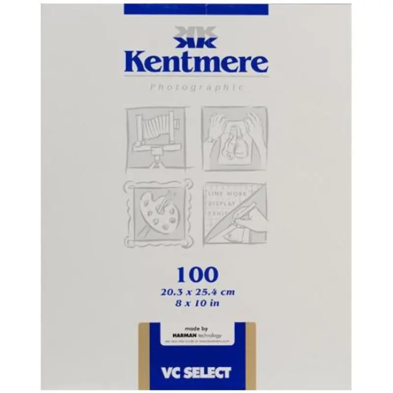 Kentmere Select Variable Contrast Resin Coated Paper (8 x 10", Fine Luster, 100 Sheets)