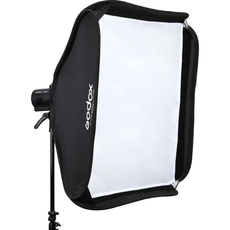 Godox S2 Speedlite Bracket with Softbox, Grid & Carrying Bag Kit (31.5 x 31.5")