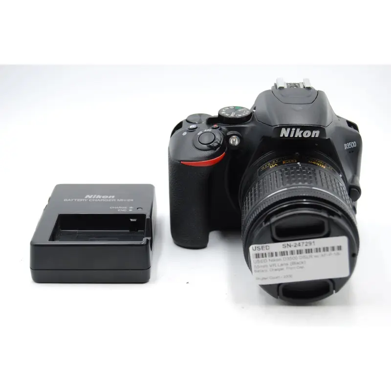 USED Nikon D3500 DSLR w/ AF-P 18-55mm VR Lens (Black)