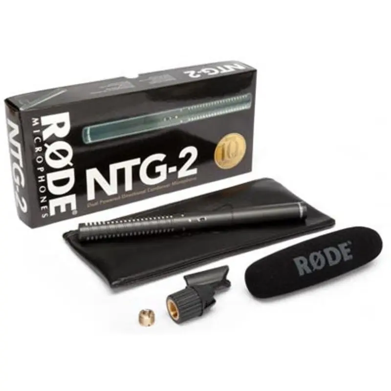 Rode NTG-2 Battery or Phantom Powered  Condenser Shotgun Microphone