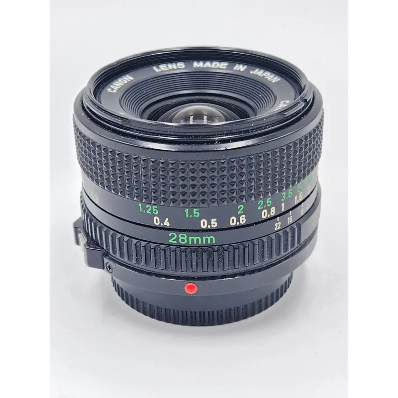 Used Canon 28mm F2.8 MF FD Film Lens