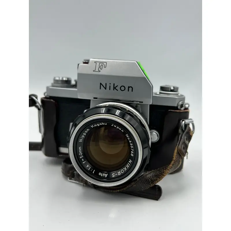 USED Nikon F Film SLR Body W/ 50mm F1.4 Nikkor Lens