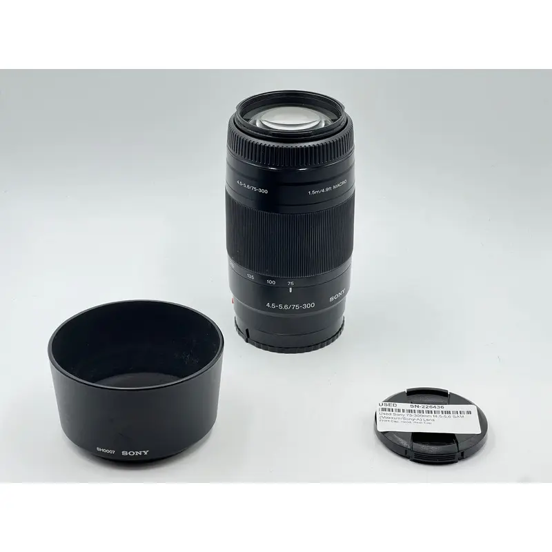 Used Sony 75-300mm f4.5-5.6 SAM (Maxxum/Sony-A) Lens
