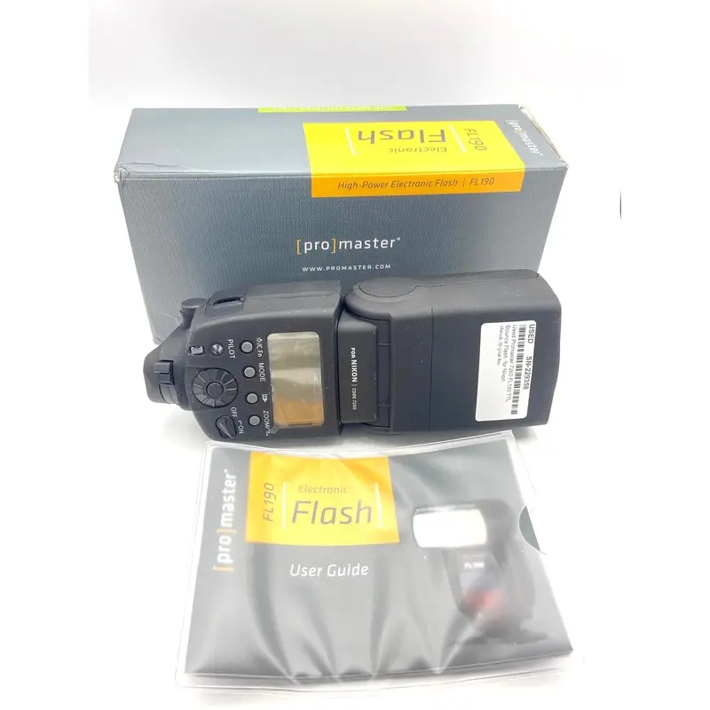 Used Promaster 7260 FL190 TTL Bounce Flash  for Nikon