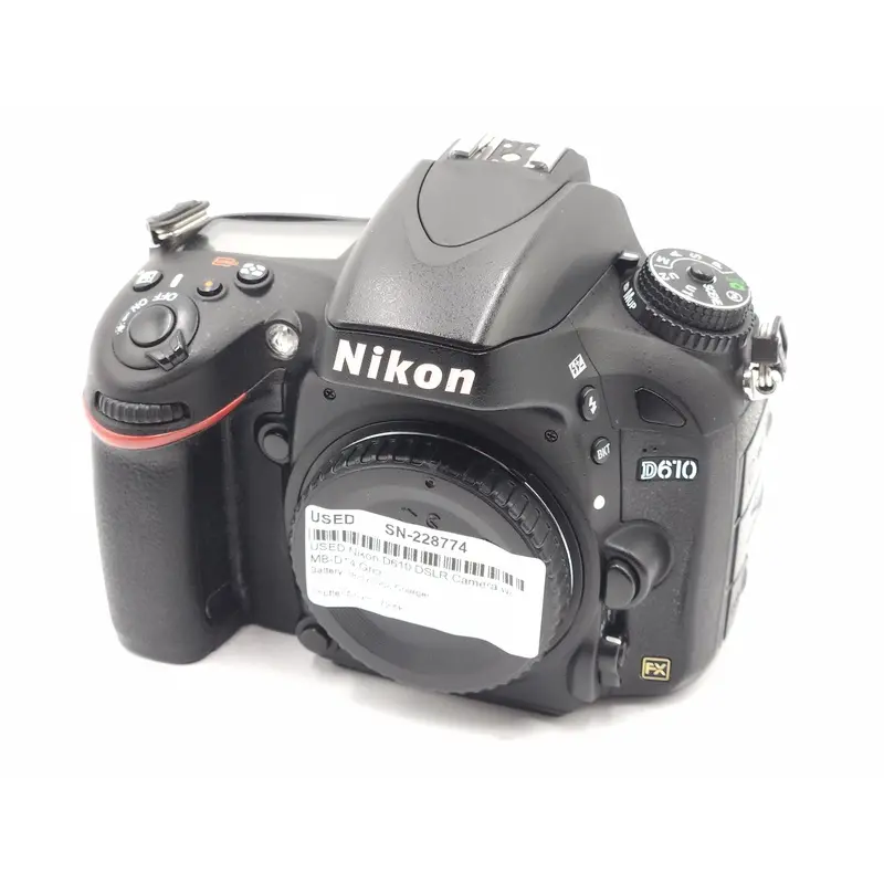 USED Nikon D610 DSLR Camera w/MB-D14 Grip