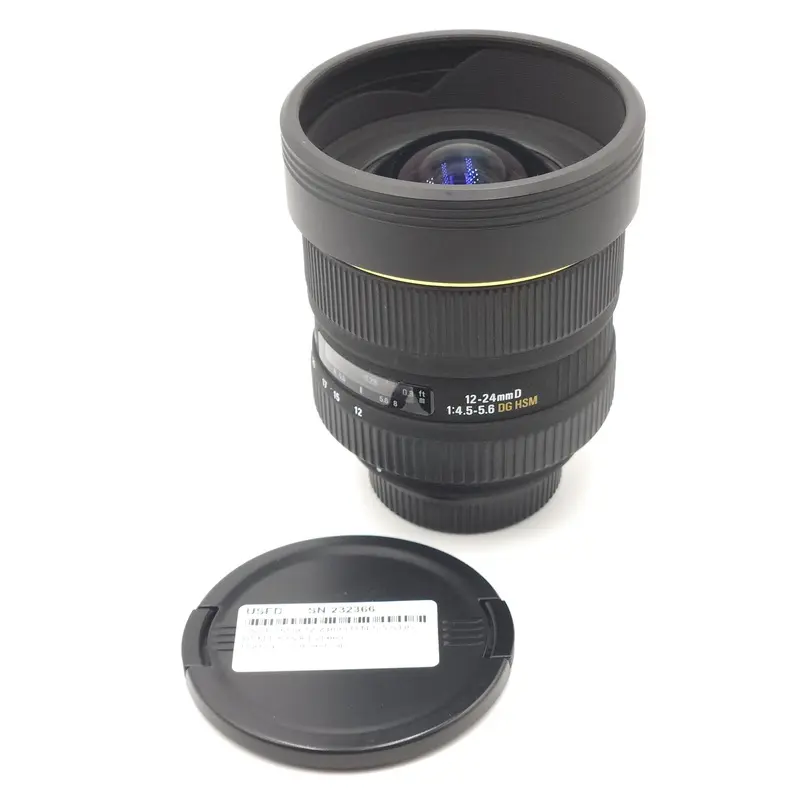 Used Sigma 12-24mm D f4.5-5.6 DG HSM EX (Nik-F) Lens