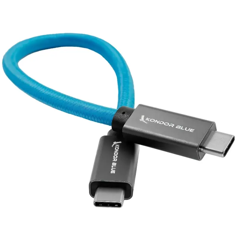 Kondor Blue USB-C 3.1 Gen 2 Cable (8.5", Kondor Blue)
