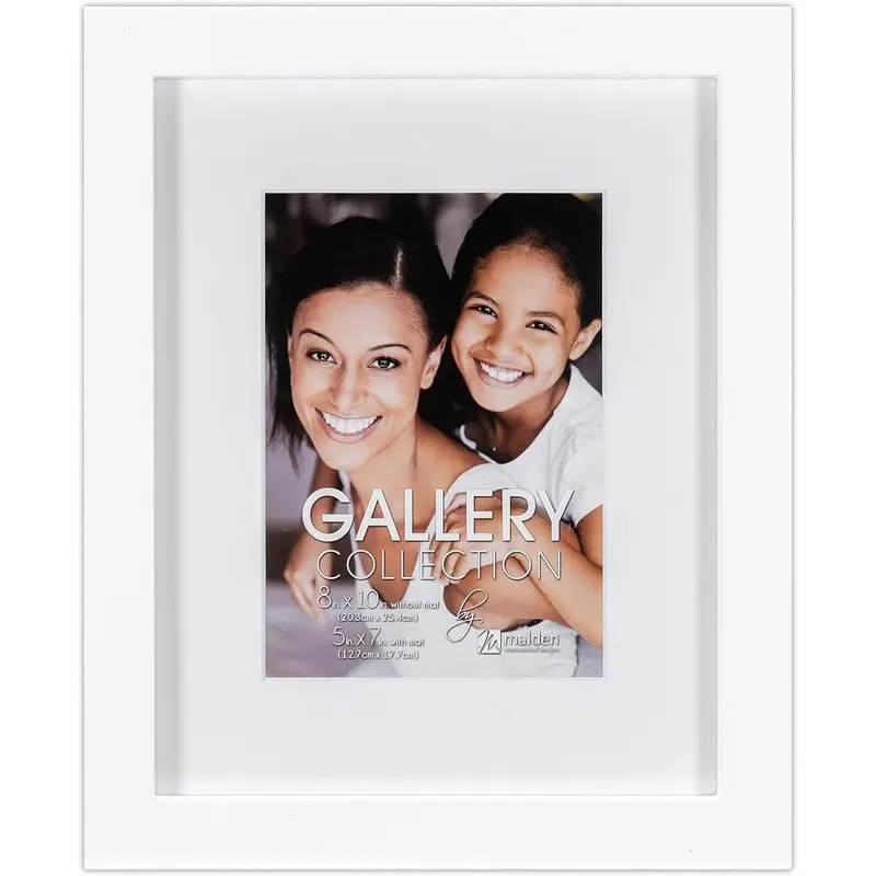 Malden 1166-75 5x7 8x10 Gallery White Frame