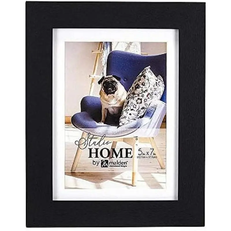 Malden 2420-57 5x7/6x8 Black Studio Frame