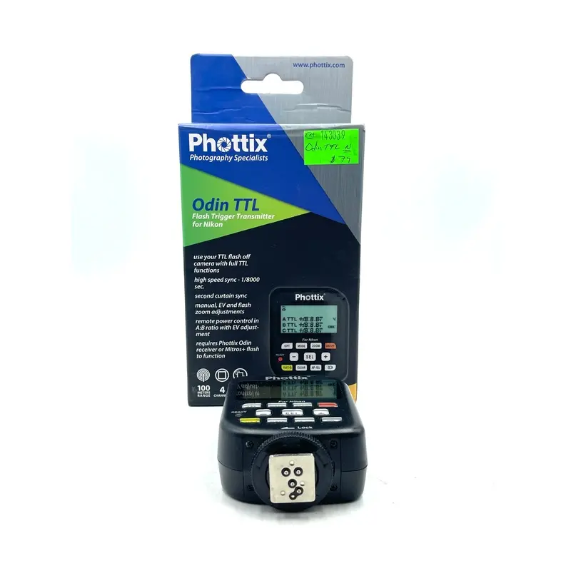 Used Phottix Odin TTL Trigger for Nikon W/ Box