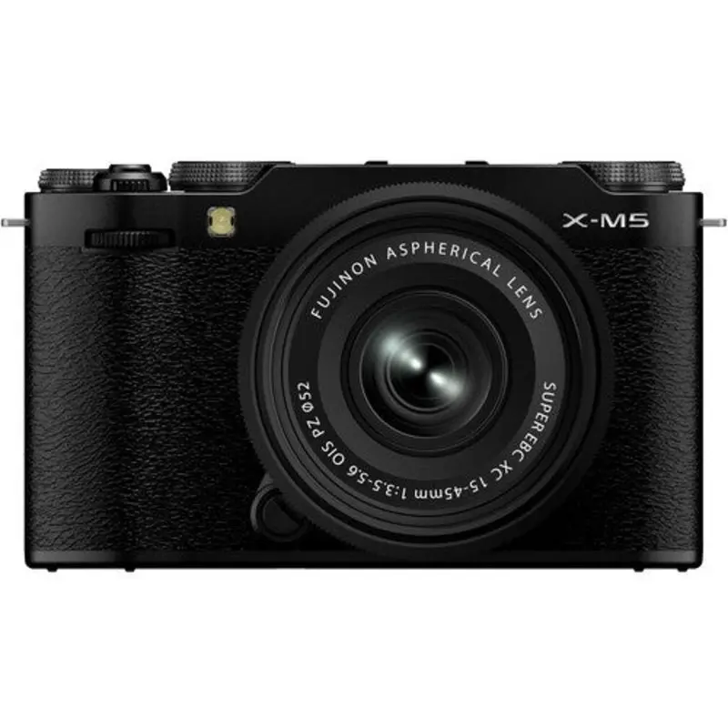 Fujifilm X-M5 Mirrorless Camera (Black) with XC 15-45mm F3.5-5.6 OIS PZ Lens Kit