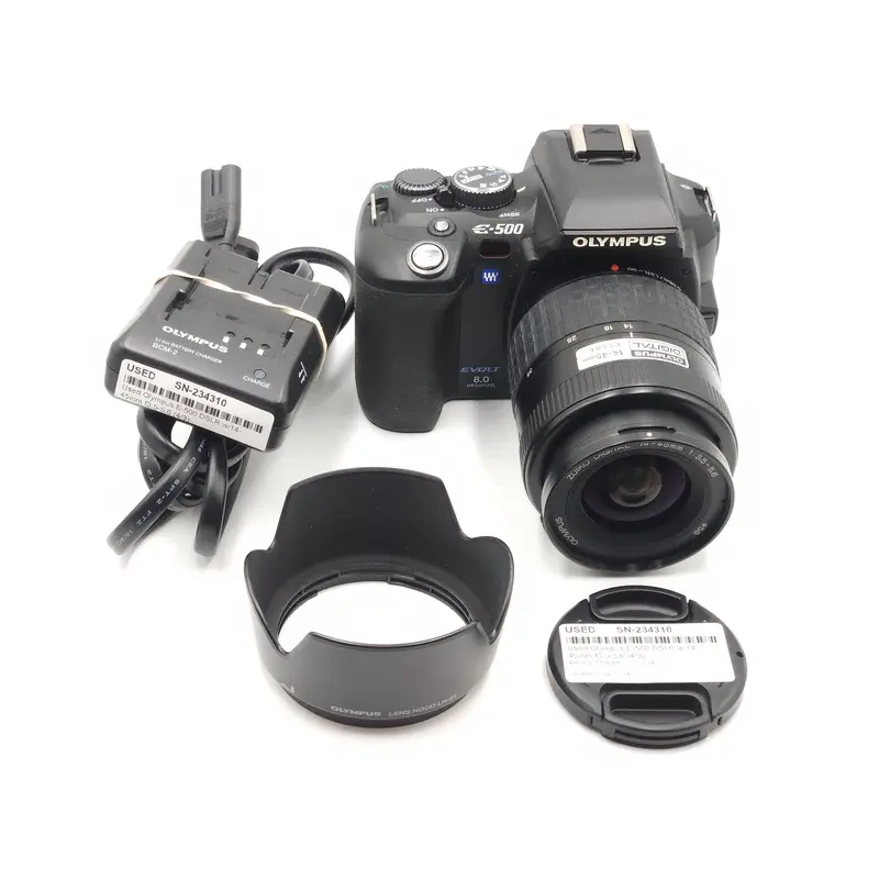 Used Olympus E-500 DSLR w/14-45mm f3.5-5.6 (4/3)