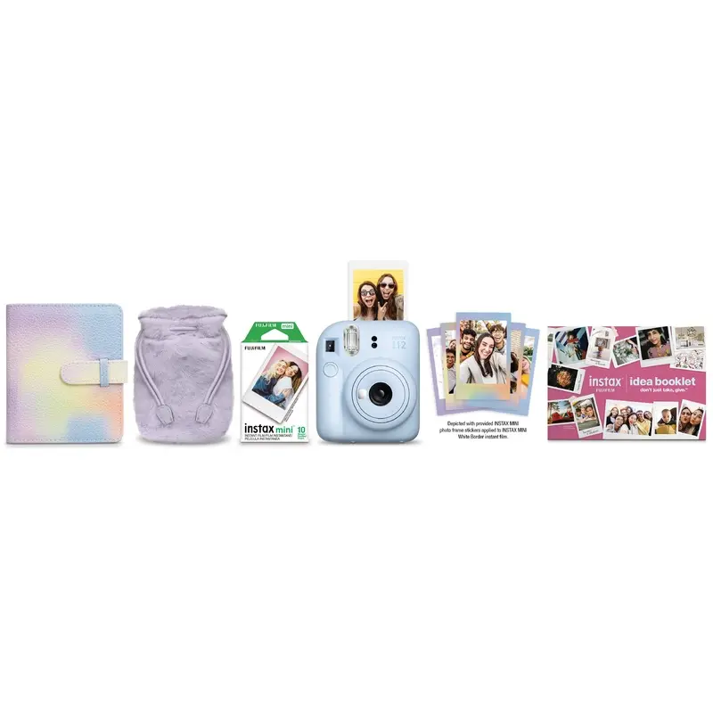 Instax Mini 12 Pastel Blue Holiday Bundle