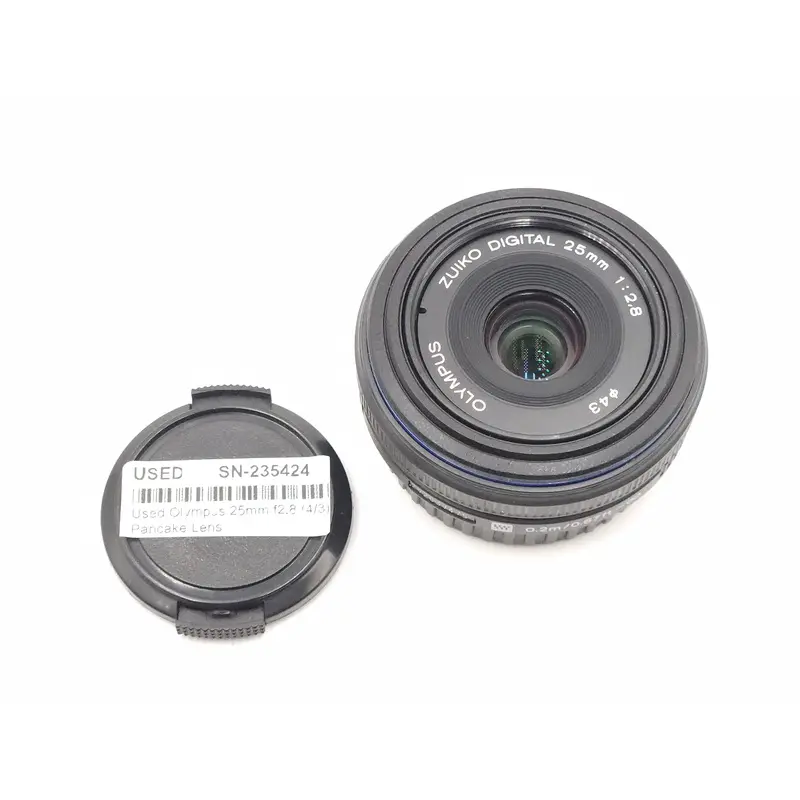Used Olympus 25mm f2.8 (4/3) Pancake Lens