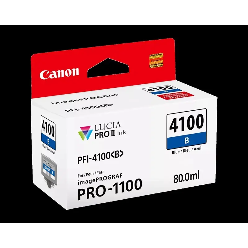 Canon PFI-4100 Blue Pigment Ink Tank (80mL)