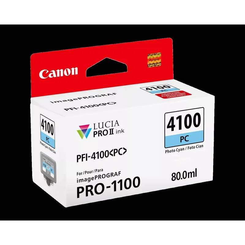 Canon PFI-4100 Photo Cyan Pigment Ink Tank (80mL)