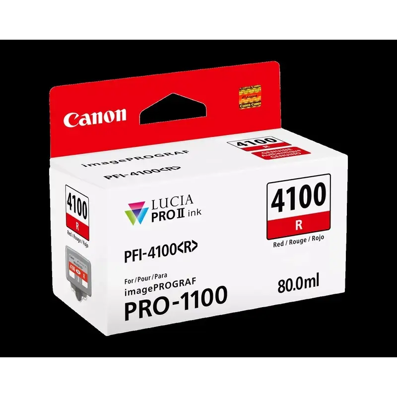 Canon PFI-4100 Red Pigment Ink Tank (80mL)