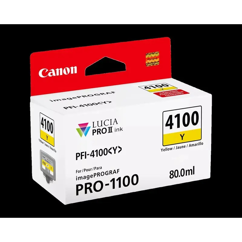 Canon PFI-4100 Yellow Pigment Ink Tank (80mL)