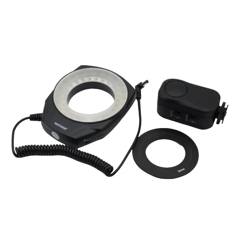 Used Neewer Macro Ring Light w/52mm Thread Adapter