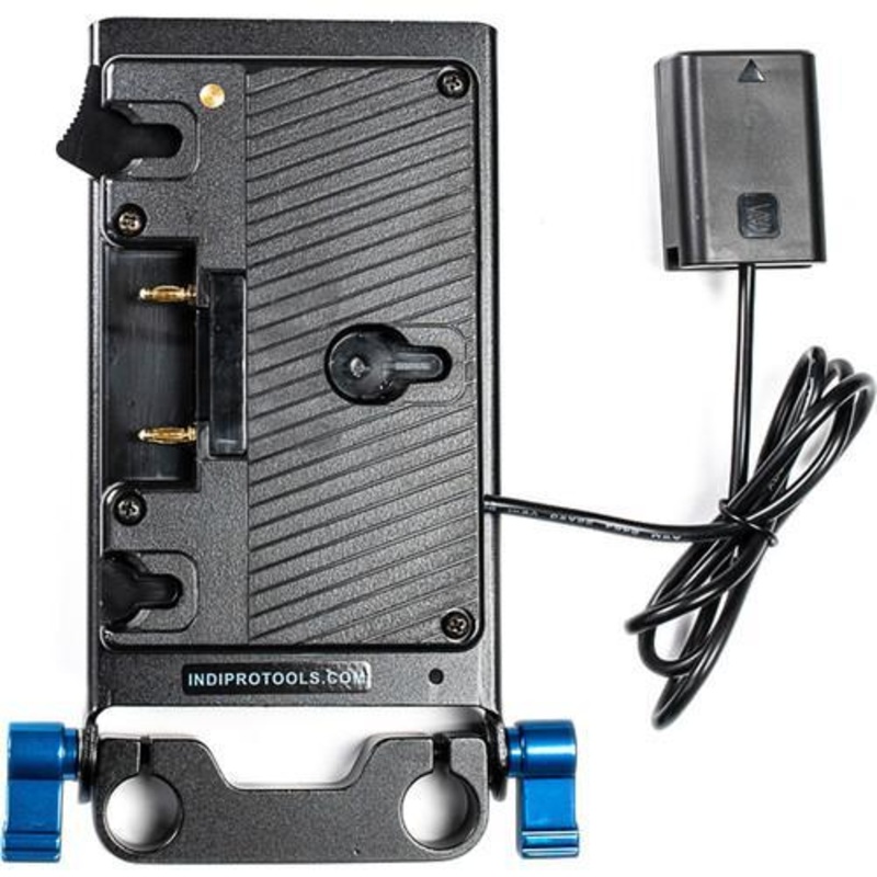 Gold Mount Battery Adapter Plate with Sony NP-FW50 Type Dummy Battery (24")