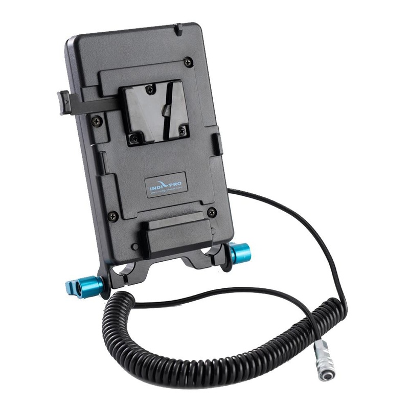 Open Box V-Mount Battery Plate with 15mm Rod Mount with Coiled Cable for BMPCC 4K/6K/6K Pro/6k G2 (18-40")